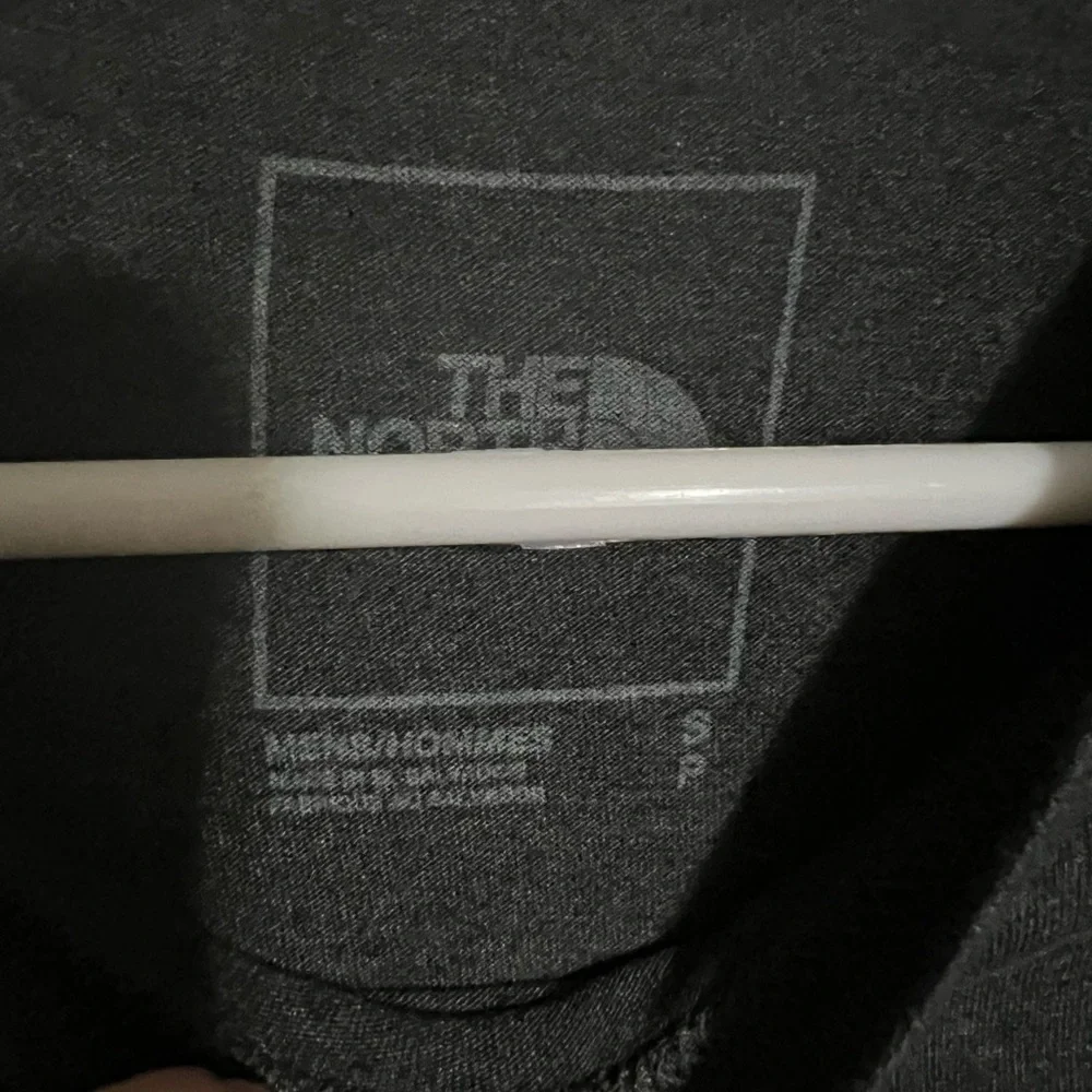 THE NORTH‎ FACE Classic Casual Logo Graphic T Shirt Gray White Men's Size S GUC